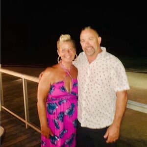 VENUS Pink and Blue Patterned Dress